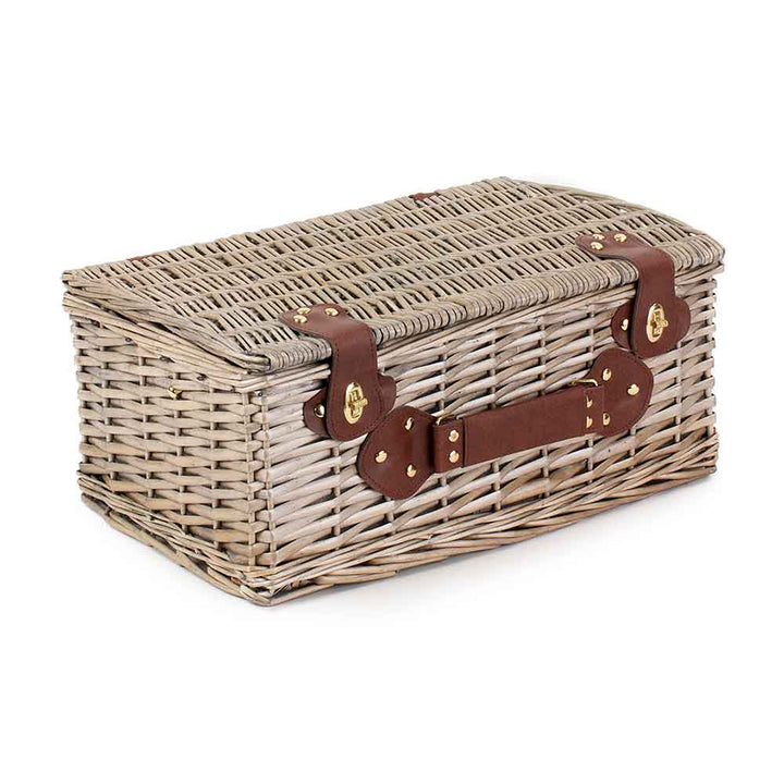 Fully Fitted Picnic Basket Hamper in Black Four Person Branson 103 by Willow