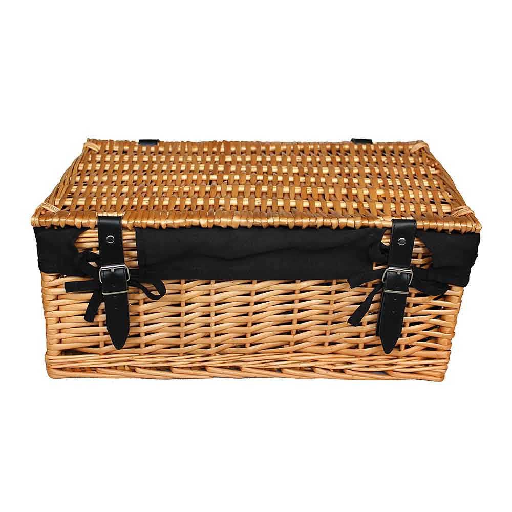 Large Packaging Hamper with Black Lining - Empty 107B by Willow