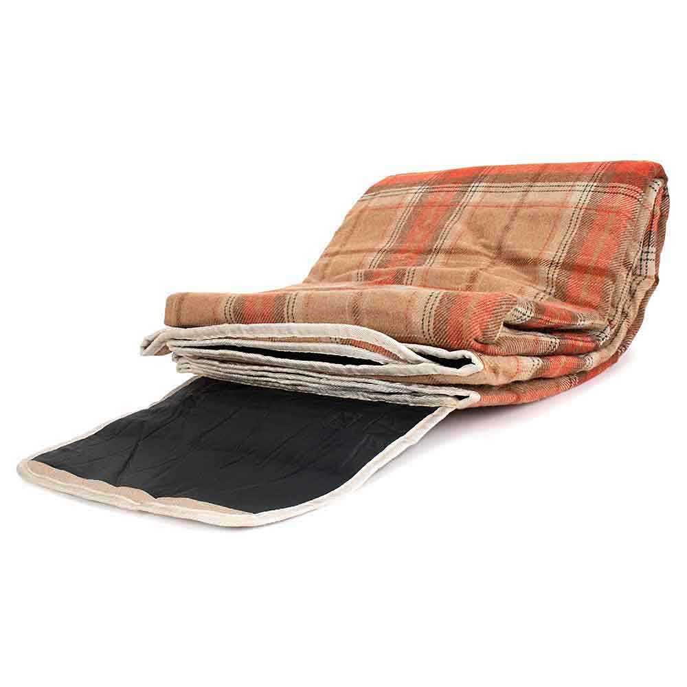 Waterproof Picnic Blanket Red Tartan Rug 135 by Willow