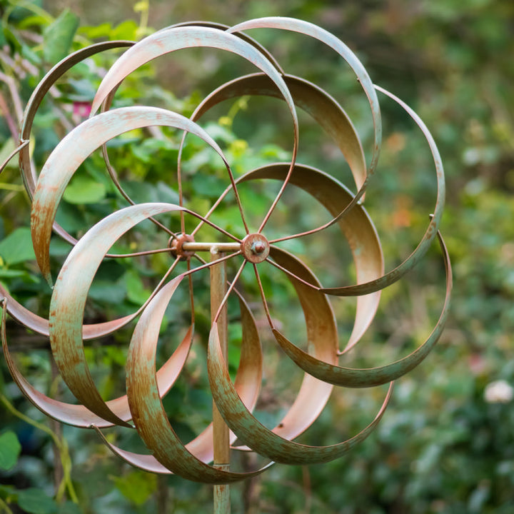 Wind Spinner Garden Ornament Granchester Verdigris by Windward