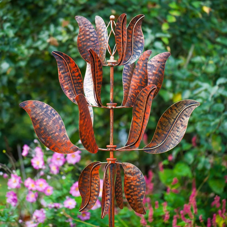 Wind Spinner Garden Ornament Chelsea Burnished Gold by Windward