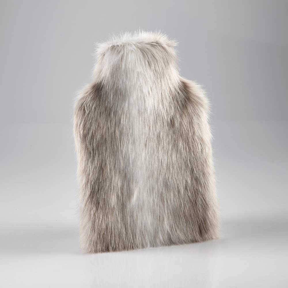 Faux Fur Hot Water Bottle Reindeer by Katrina Hampton